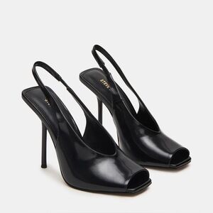 Steve Madden Lucian Black Leather heel